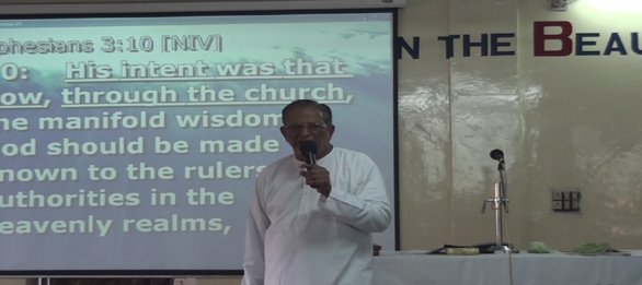 Pastor preaching
